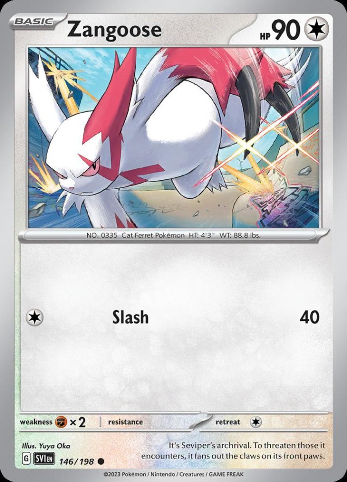 Carte Pokémon: Zangoose [Mangriff]