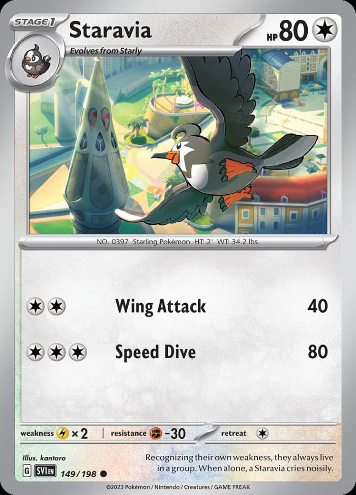 Carte Pokémon: Staravia [Étourvol]