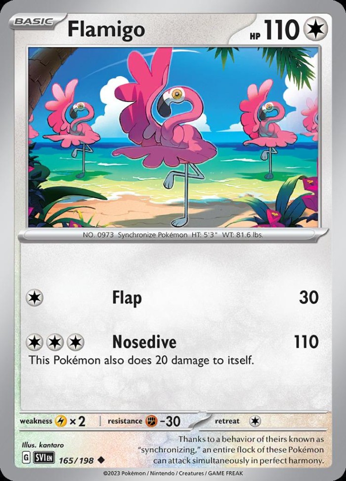 Carte Pokémon: Flamigo [Flamenroule]