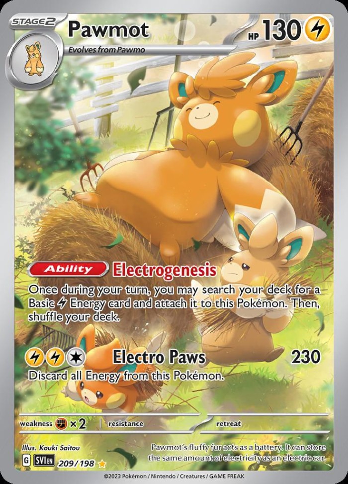 Carte Pokémon: Pawmot [Pohmarmotte]