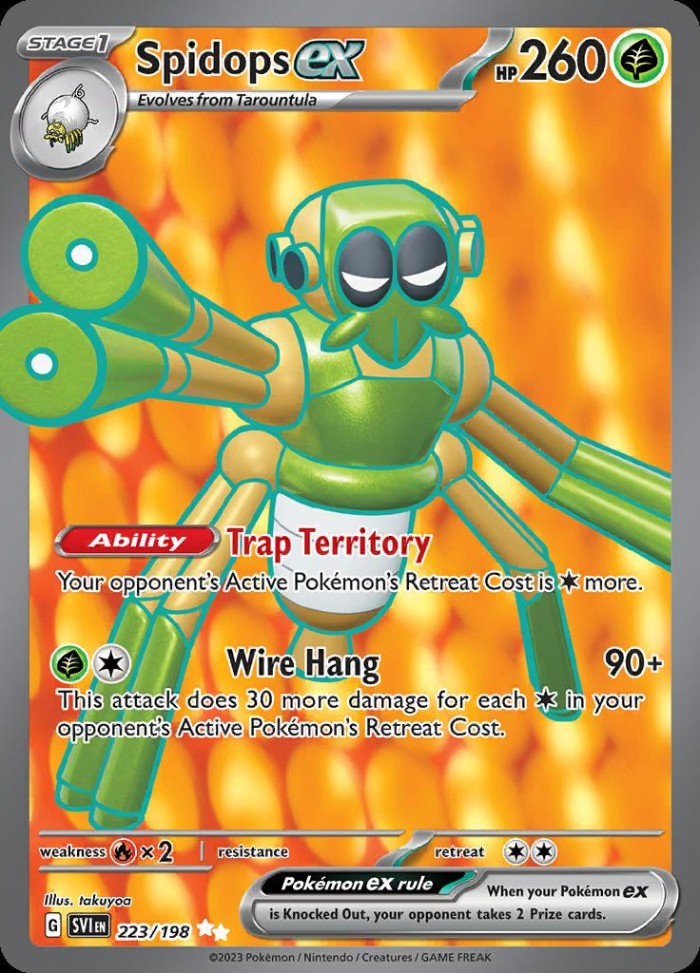 Carte Pokémon: Spidops ex [Filentrappe ex]