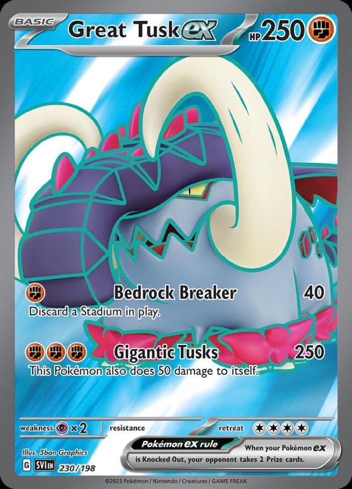 Carte Pokémon: Great Tusk ex [Fort-Ivoire ex]