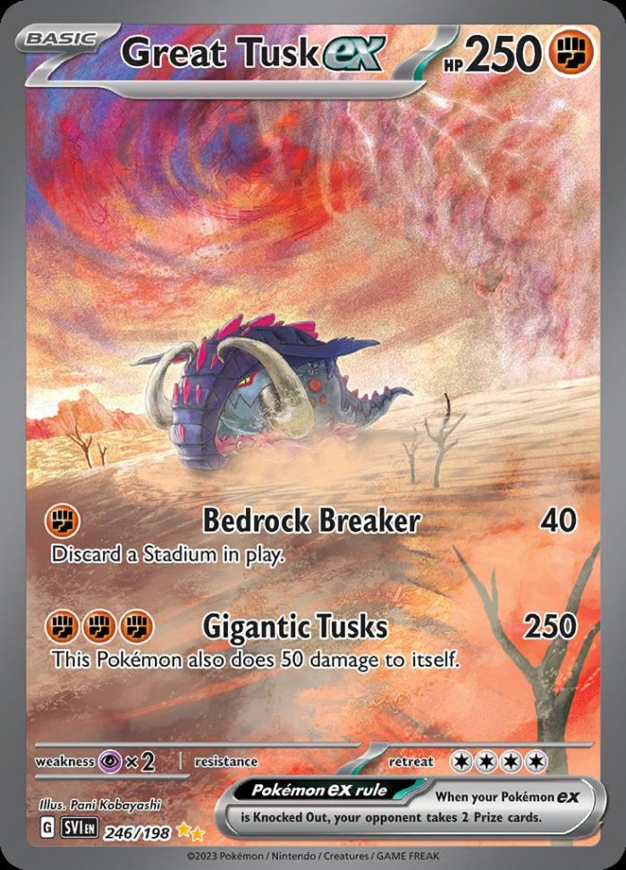 Carte Pokémon: Great Tusk ex [Fort-Ivoire ex]