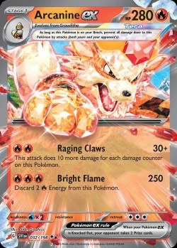 Carte Pokémon: Arcanine ex