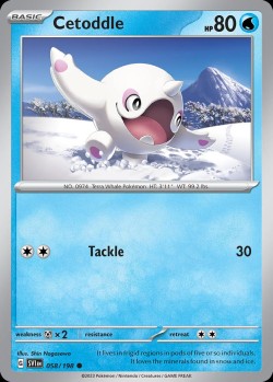 Carte Pokémon: Cetoddle