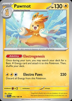 Carte Pokémon: Pawmot