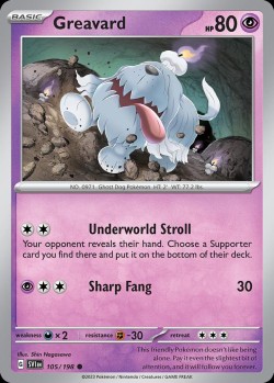 Carte Pokémon: Greavard