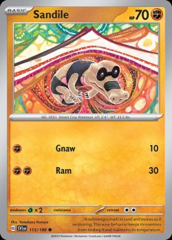 Carte Pokémon: Sandile