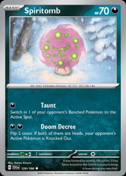 Carte Pokémon: Spiritomb