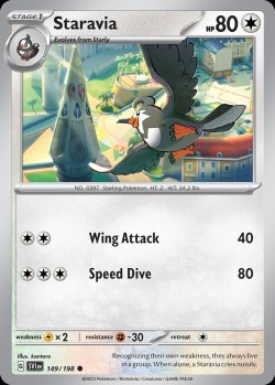 Carte Pokémon: Staravia