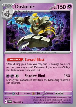 Carte Pokémon: Dusknoir