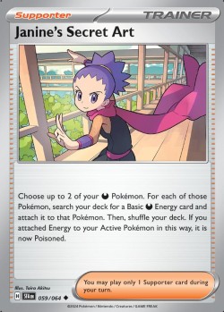 Carte Pokémon: Janine's Secret Art