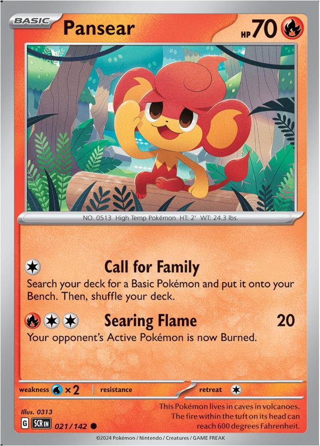 Carte Pokémon: Pansear [Flamajou]