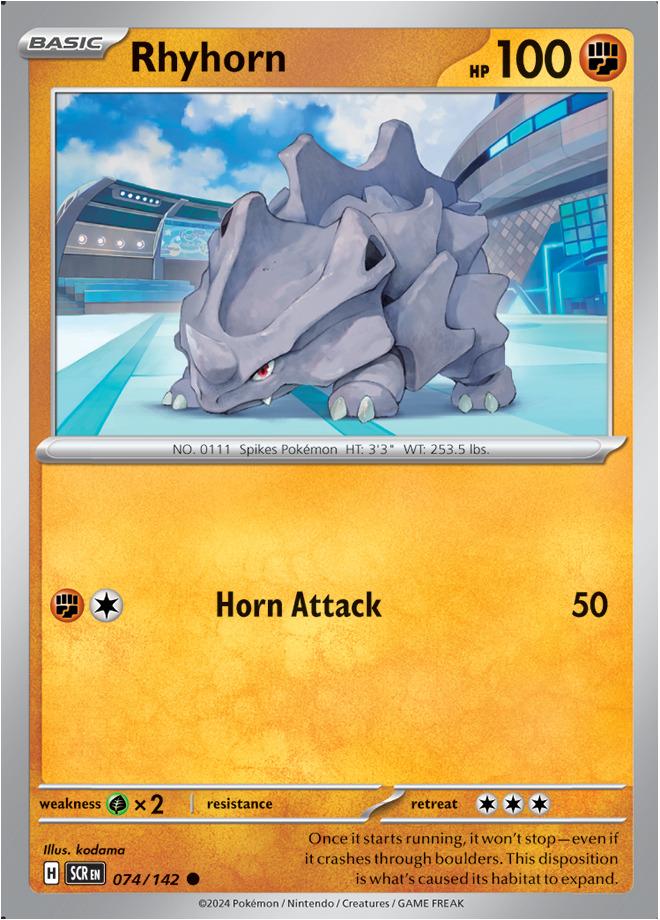 Carte Pokémon: Rhyhorn [Rhinocorne]