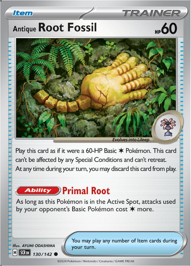 Carte Pokémon: Antique Root Fossil [Fossile racine Ancien]