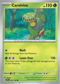 Carte Pokémon: Carnivine