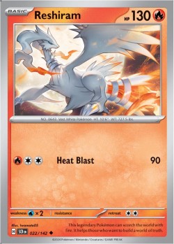 Carte Pokémon: Reshiram