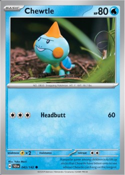 Carte Pokémon: Chewtle