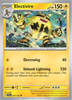 Carte Pokémon: Electivire