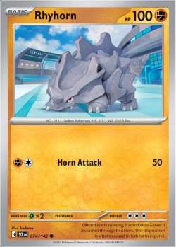 Carte Pokémon: Rhyhorn