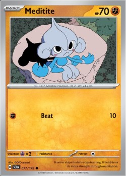 Carte Pokémon: Meditite