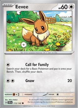 Carte Pokémon: Eevee