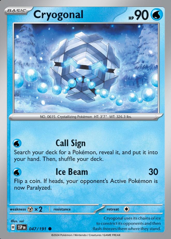 Carte Pokémon: Cryogonal [Hexagel]