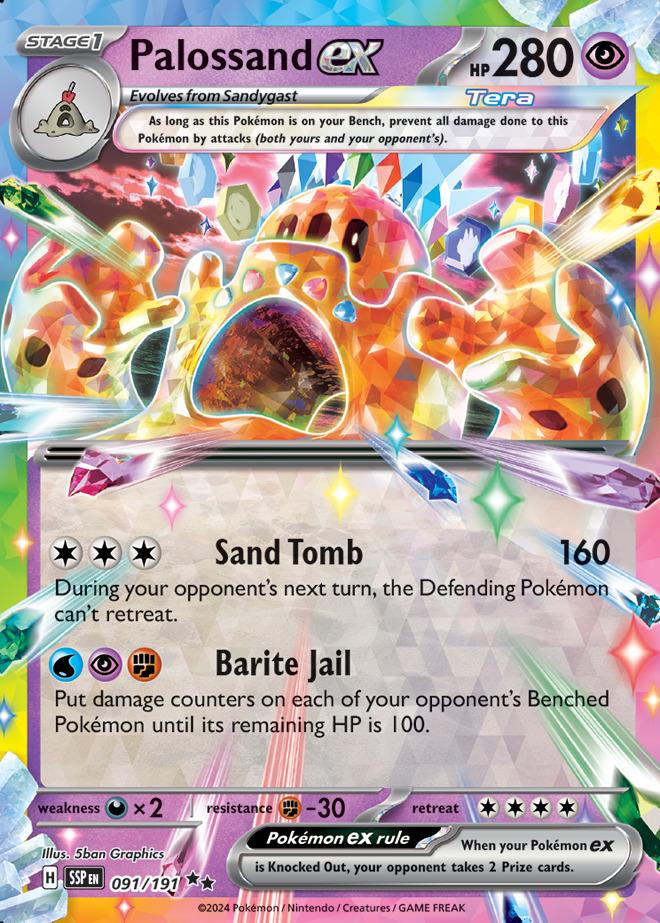 Carte Pokémon: Palossand ex [Trépassable ex]