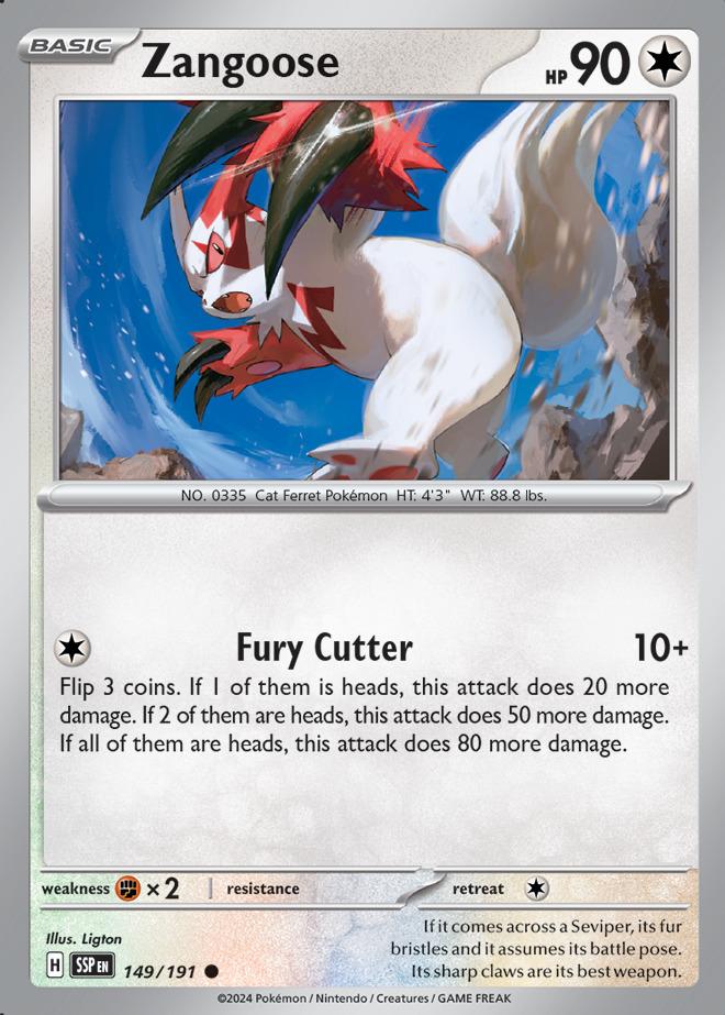 Carte Pokémon: Zangoose [Mangriff]