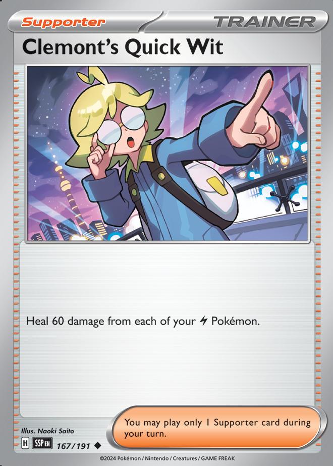 Carte Pokémon: Clemont's Quick Wit [Esprit Vif de Lem]