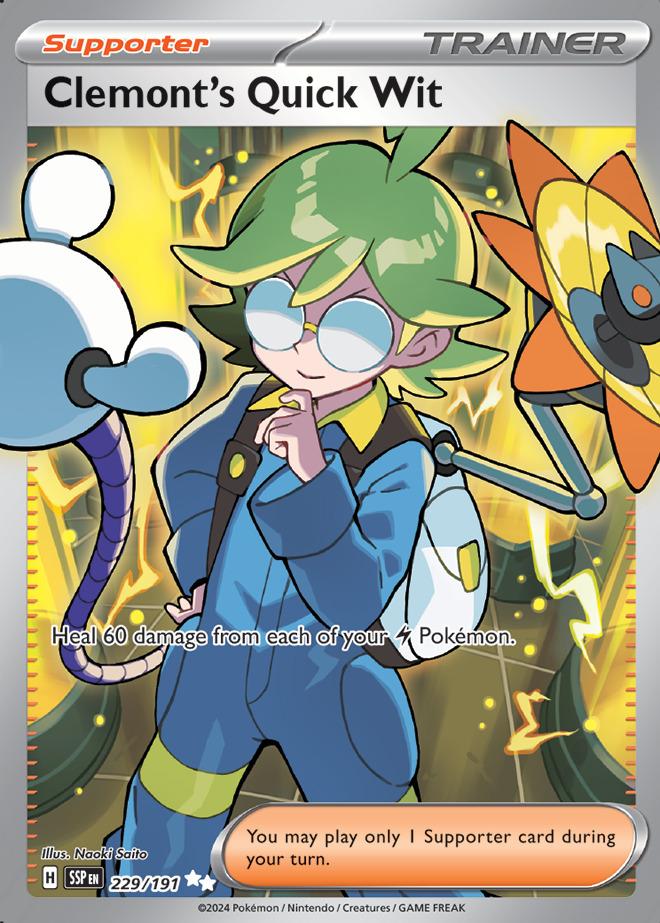 Carte Pokémon: Clemont's Quick Wit [Esprit Vif de Lem]