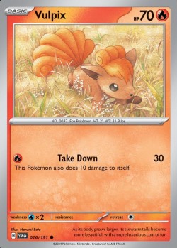 Carte Pokémon: Vulpix