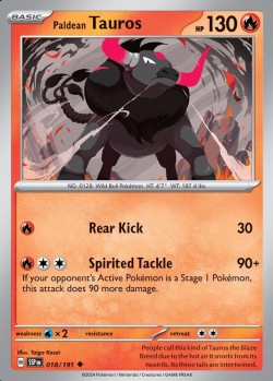 Carte Pokémon: Paldean Tauros