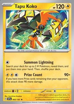 Carte Pokémon: Tapu Koko