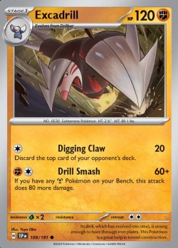 Carte Pokémon: Excadrill