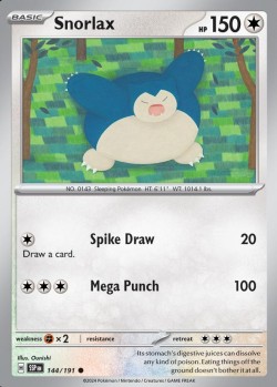 Carte Pokémon: Snorlax