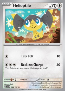 Carte Pokémon: Helioptile