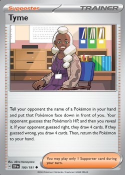 Carte Pokémon: Tyme