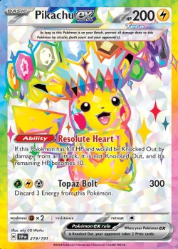 Carte Pokémon: Pikachu ex