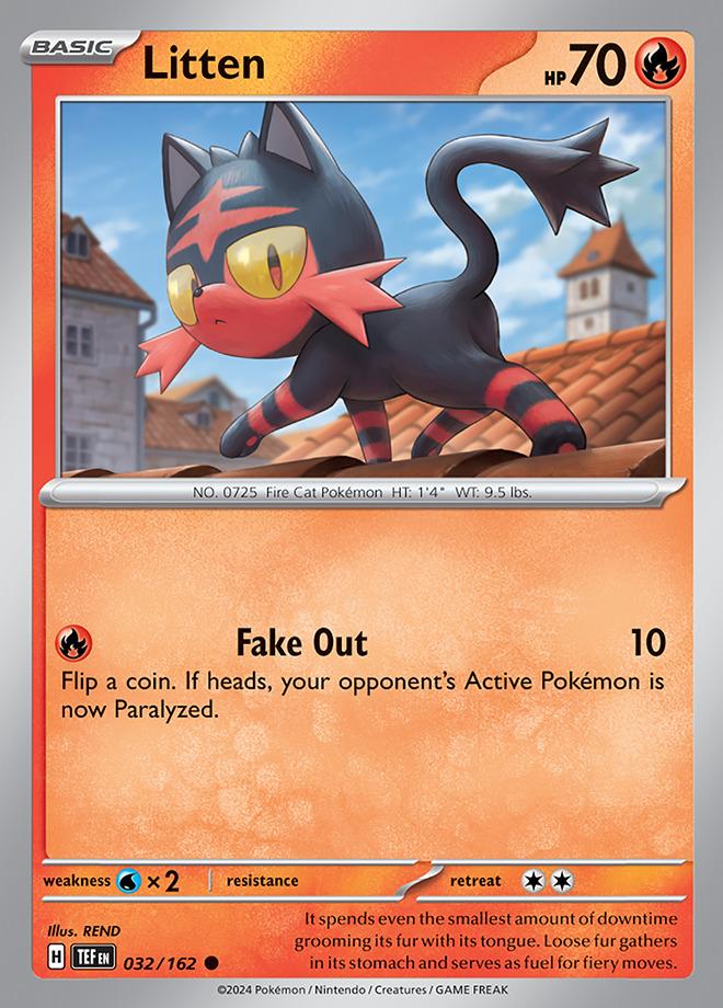 Carte Pokémon: Litten [Flamiaou]