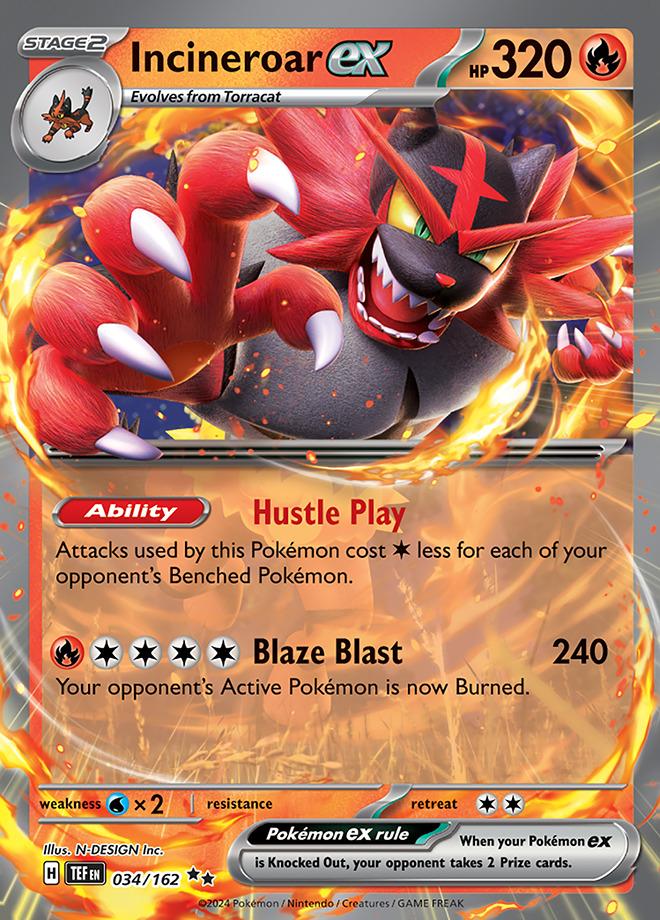 Carte Pokémon: Incineroar ex [Félinferno ex]