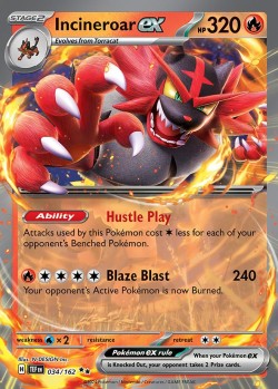 Carte Pokémon: Incineroar ex