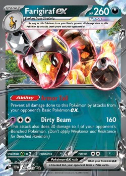 Carte Pokémon: Farigiraf ex