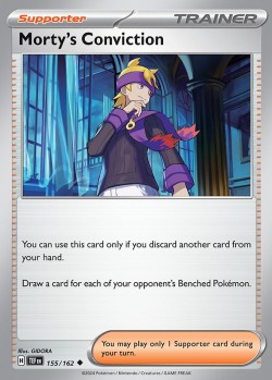 Carte Pokémon:  Morty's Conviction