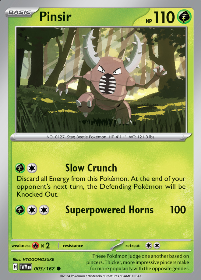 Carte Pokémon: Pinsir [Scarabrute]