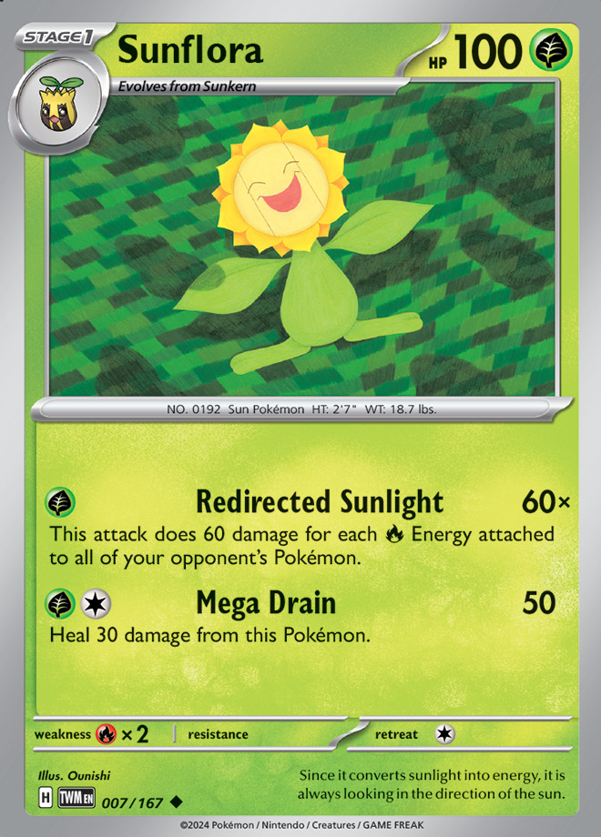 Carte Pokémon: Sunflora [Héliatronc]