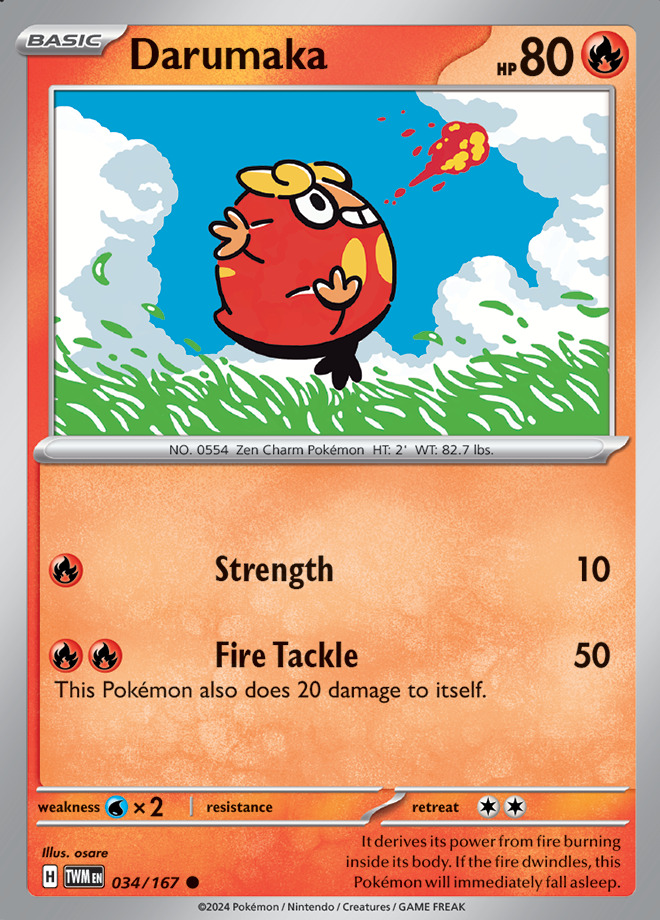 Carte Pokémon: Darumaka [Darumarond]