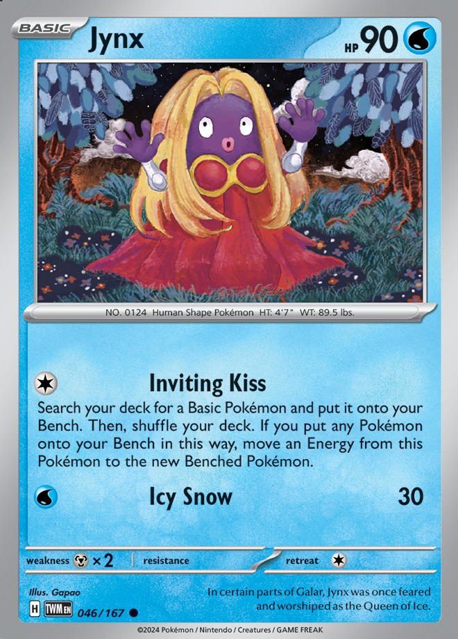 Carte Pokémon: Jynx [Lippoutou]