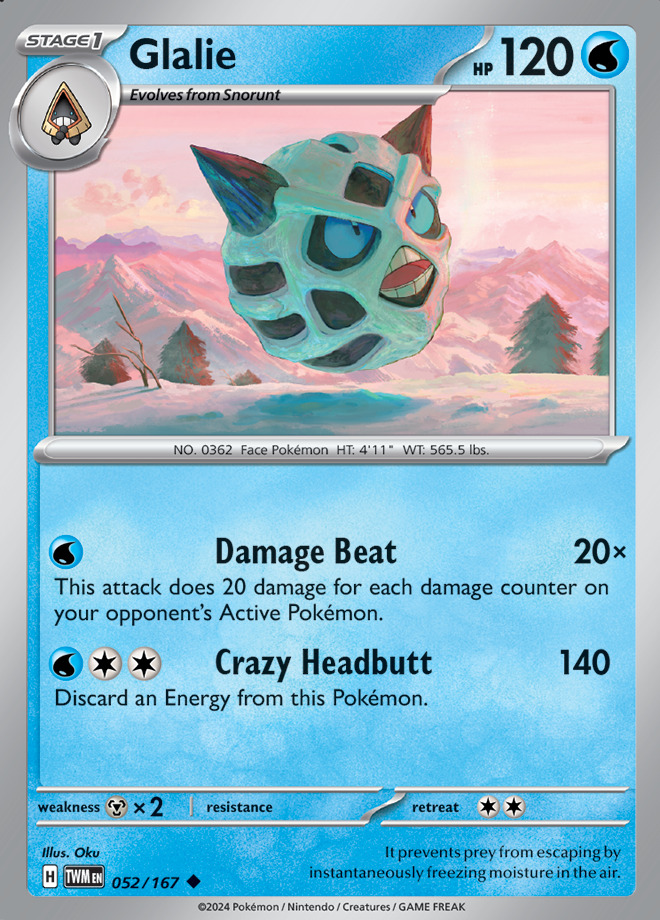 Carte Pokémon: Glalie [Oniglali]