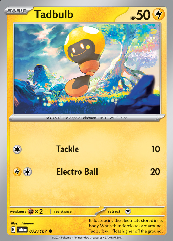 Carte Pokémon: Tadbulb [Têtampoule]